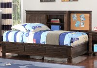 Classic Mission Brown Full Storage Bed - Tribecca