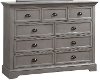 Clearance Casual Classic Gray Dresser - Tamarack
