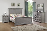 Casual Classic Gray 4 Piece Full Bedroom Set - Tamarack
