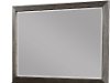 Contemporary Dark Gray Mirror - Contour