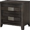 7001-410/NIGHTSTAND Clearance Contemporary Dark Gray Nightstand - Contour