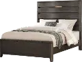 Contemporary Dark Gray Queen Bed - Contour