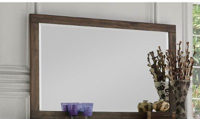 Modern Rustic Acacia Pine Mirror - Haven