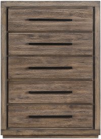 Modern Rustic Acacia Pine Chest of Drawers - Haven