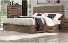 Clearance Modern Rustic Pine Queen Platform Bed - Haven