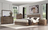 Modern Rustic Pine 4 Piece King Bedroom Set - Haven