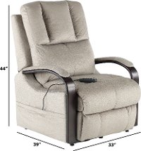 Aluminum Gray Power Reclining Lift Chair - Chandler-3