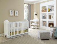 KIT Classic White 3-In-1 Crib and Changer Set - Chatham