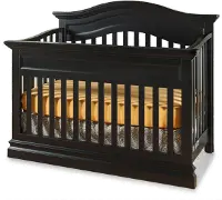 Classic Black 4-in-1 Convertible Crib - Stone Harbor