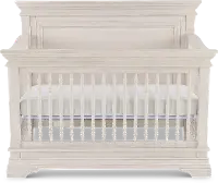Olivia Classic Traditional White 4-in-1 Convertible Crib