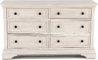 OL-DD-2208LD-BWH Classic Traditional White Dresser - Olivia