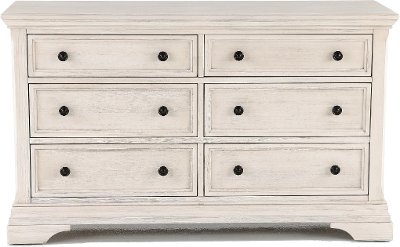 OL-DD-2208LD-BWH Classic Traditional White Dresser - Olivia