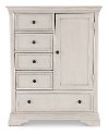 OL-CF-2225SD-BWH Classic Traditional Rustic White Chifferobe - Olivia -2