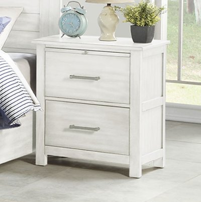 Cottage White Nightstand - Edgewood
