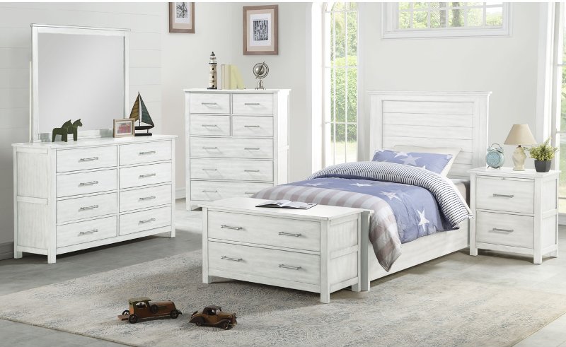 Cottage White 4 Piece Twin Bedroom Set Edgewood Rc Willey Cottage White 4 Piece Twin Bedroom Set Edgewood Rc Willey Furniture