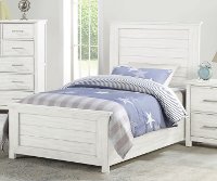 Cottage White Full Size Bed - Edgewood