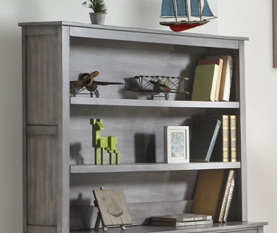 Cottage Gray Dresser Hutch - Edgewood