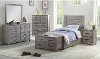 Cottage Gray 4 Piece Twin Bedroom Set - Edgewood