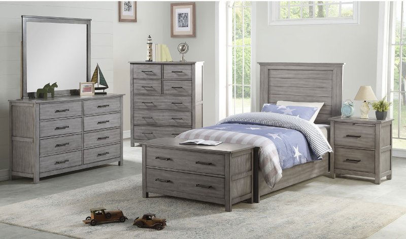 Cottage Gray 4 Piece Twin Bedroom Set Edgewood Rc Willey Cottage Gray 4 Piece Twin Bedroom Set Edgewood Rc Willey Furniture