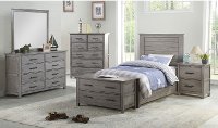Cottage Gray 3 Piece Full Bedroom Set - Edgewood