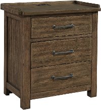 Modern Rustic Brown Nightstand - Sonoma Road