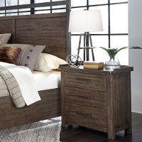 Modern Rustic Brown Nightstand - Sonoma Road-2
