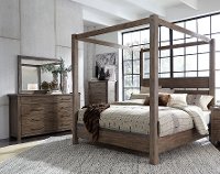 Modern Rustic Brown 3 Piece Queen Bedroom Set - Sonoma Road