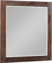 Classic Contemporary Cherry Mirror - Tremaine-2
