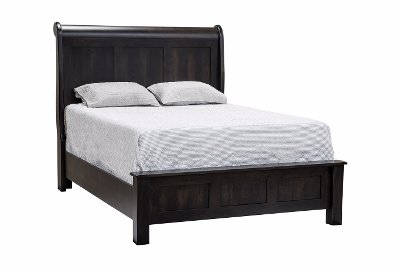 Rustic Distressed Cherry California King Bed - Colin