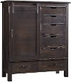 Rustic Classic Distressed Cherry Door Chest - Colin-1
