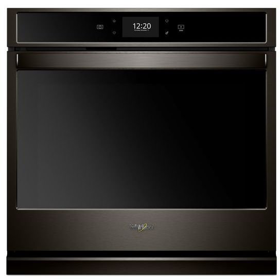 WOS72EC7HV Whirlpool 27 Inch Smart Single Wall Oven - 4.3 cu. ft. Black Stainless Steel-1