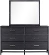 Clearance Modern Black Dresser - Thomas