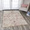 5 x 8 Medium Ivory, Gold and Red Area Rug - Gossamer-2