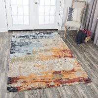 5 x 8 Medium Modern Multi-Colored Area Rug - Mod-2