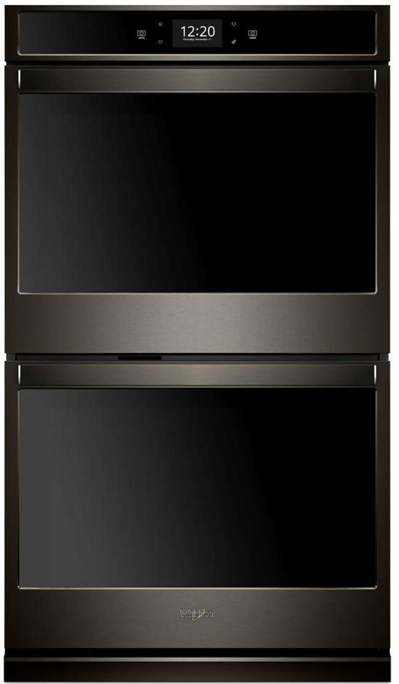 Whirlpool 27 Inch Smart Double Electric Wall Oven With True Whirlpool 27 Inch Smart Double Electric Wall Oven With True Convection Cooking Black Stainless Steel Rc Willey Furniture