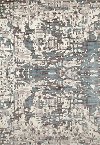 8 x 10 Large Cream, Teal and Beige Area Rug - Titanium