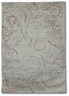 8 x 11 Large Cream and Blush Area Rug - Paris