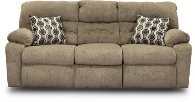 Stone Brown Power Reclining Sofa - Tribute