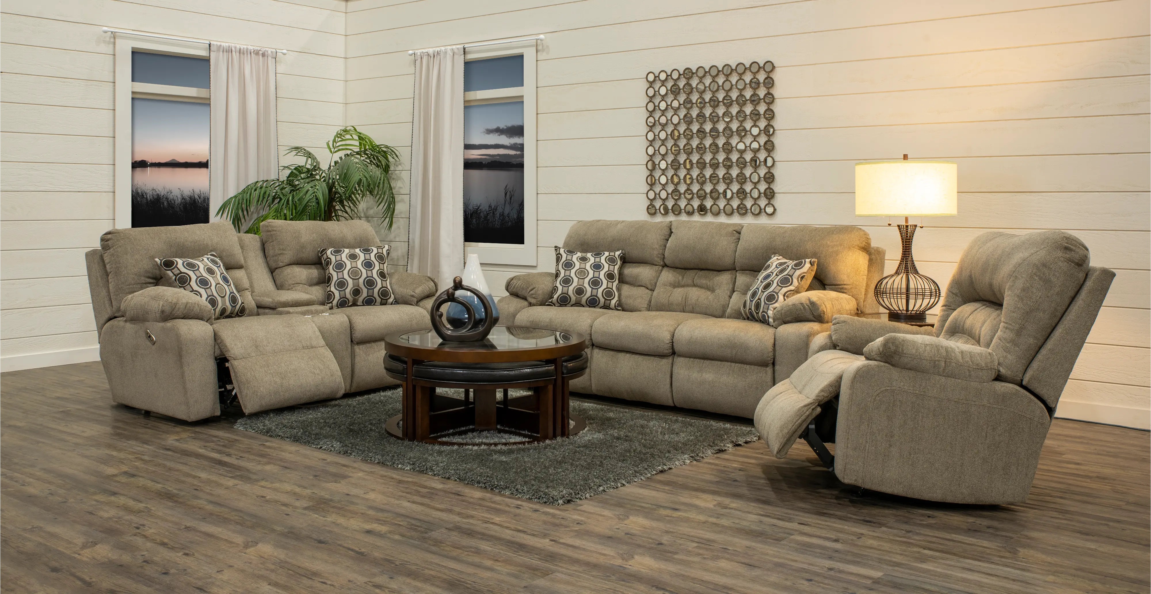 Tribute Tan Power Reclining Sofa-4