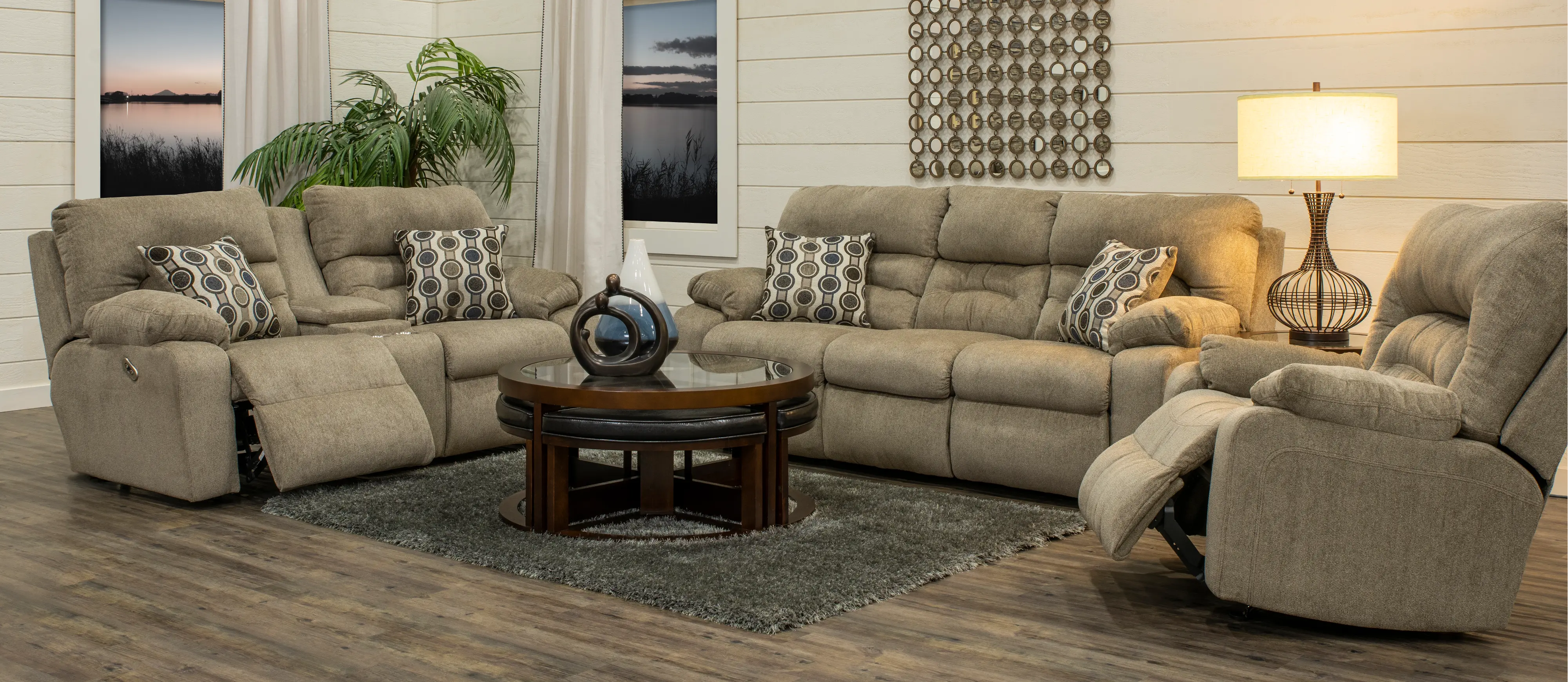 Tribute Tan Power Reclining Sofa-5