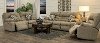Stone Brown Power Reclining Loveseat with Console - Tribute-5