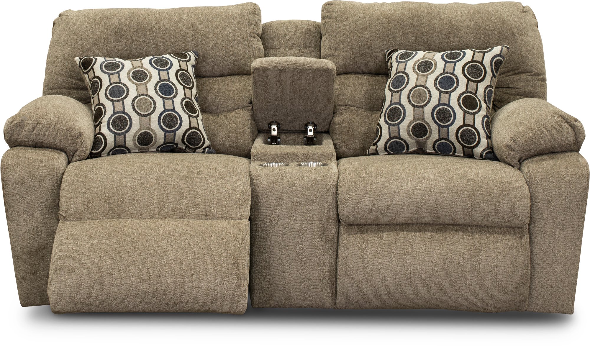Tribute Stone Tan Power Reclining Loveseat with Console-2