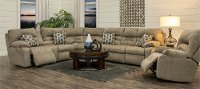 Stone Brown Traditional Power Recliner - Tribute-7