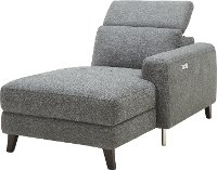 Charcoal Gray Transitional Power Reclining Sofa with Right Chaise - Royals-5