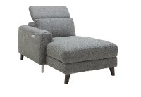 Charcoal Gray Transitional Power Reclining Sofa with Left Chaise - Royals-4
