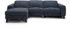 Navy Blue Transitional Power Reclining Sofa with Left Chaise - Royals