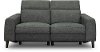 Charcoal Gray Dual Power Reclining Loveseat - Royals