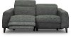 Charcoal Gray Dual Power Reclining Loveseat - Royals-2