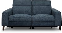 Navy Blue Dual Power Reclining Loveseat - Royals