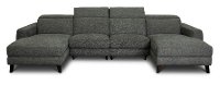 Charcoal Gray Armless Chair 1/2 - Royals-3